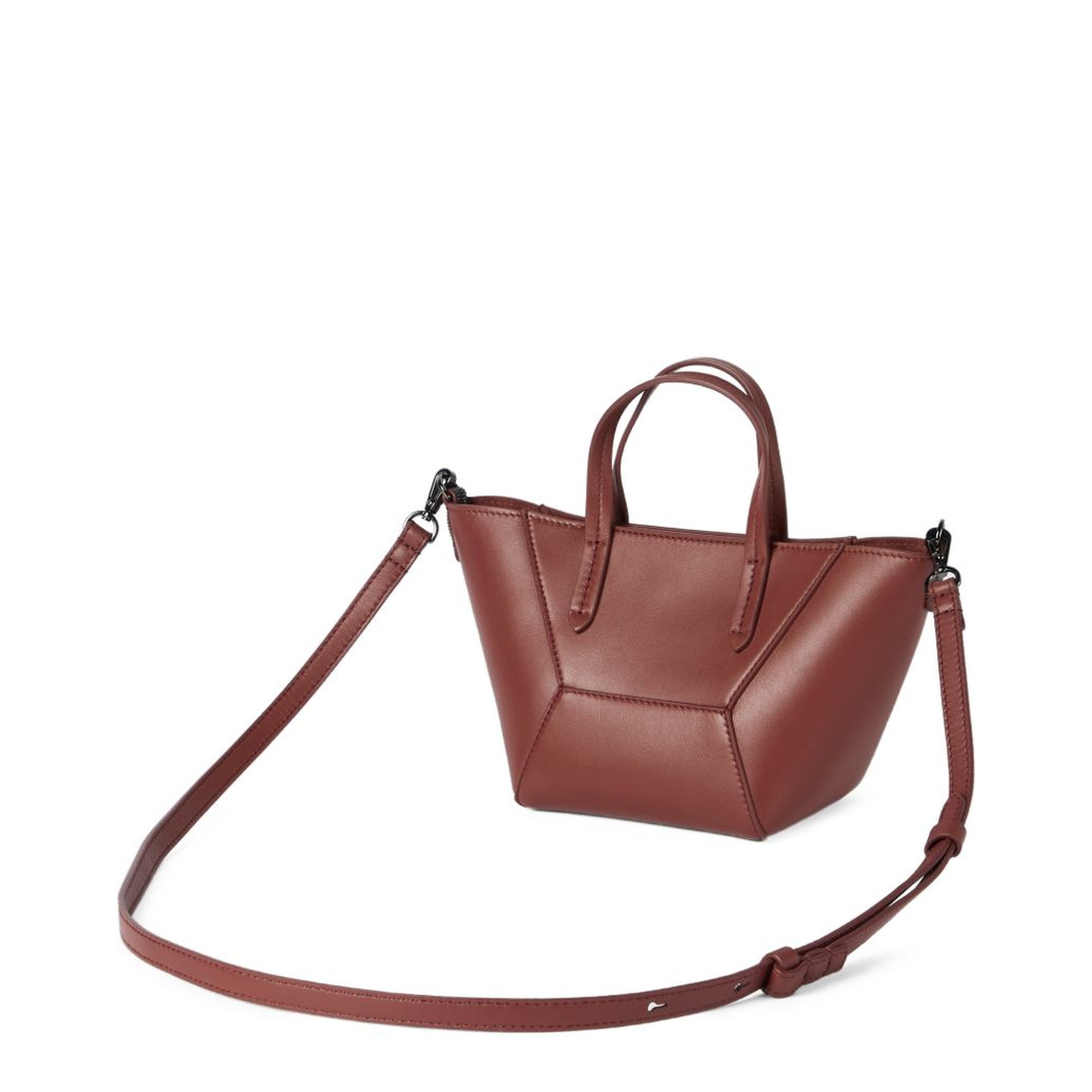 Women's Handbag Silk Nylon Brown
