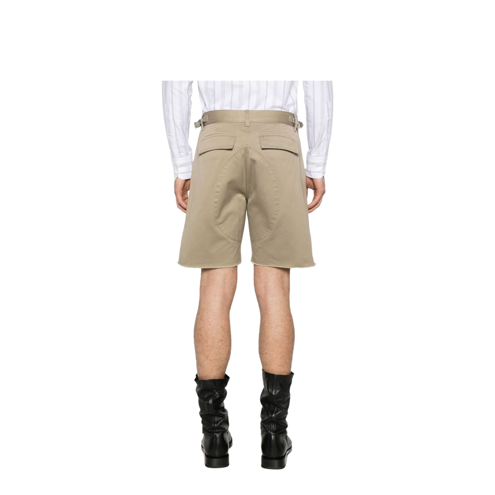 Beige cargo shorts