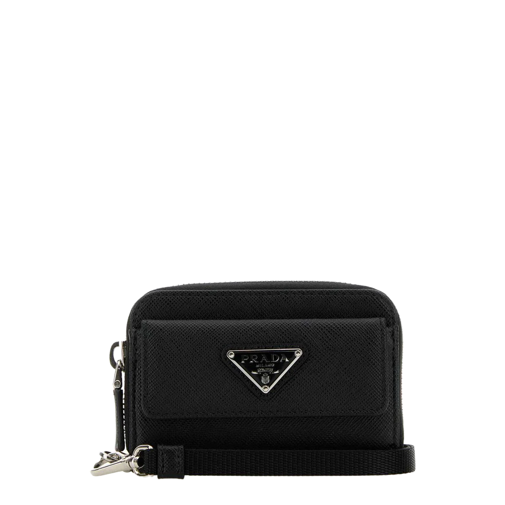 Black Saffiano Leather Coin Purse