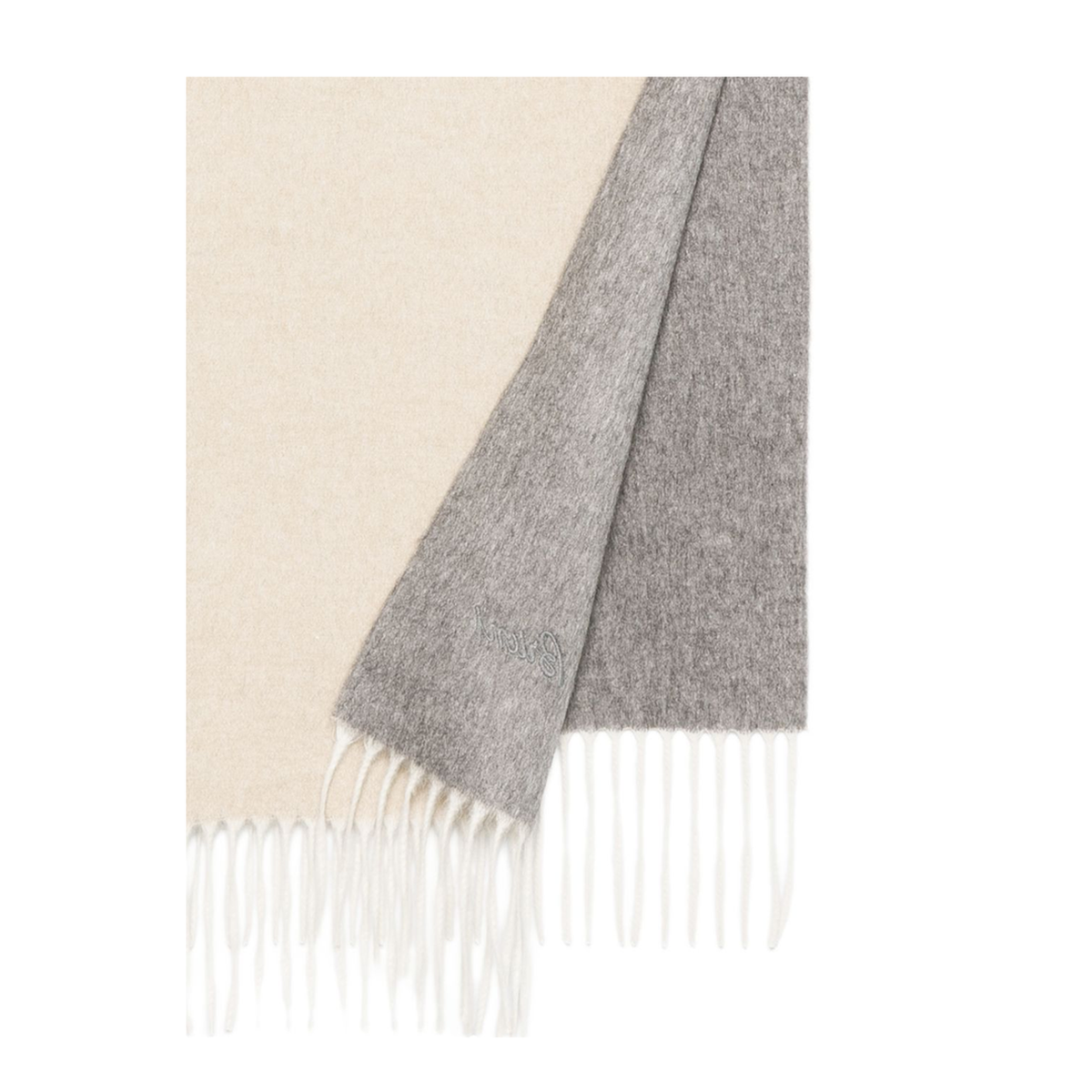 MAYFEYR - Brioni - Beige And Grey Felted Scarf - O3IE00OE3241495