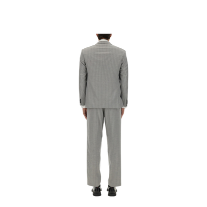Slim Fit Suit with Striped Pattern