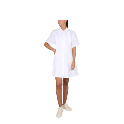 Pleated Chemise Dress