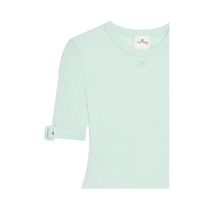 MAYFEYR - Courreges - Top Buckle Rib Knit - 126MPU267FI00017038