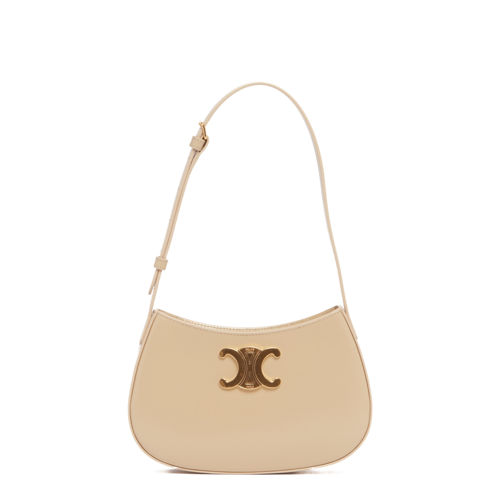 Medium Tilly Bag in Shiny Calfskin - Black