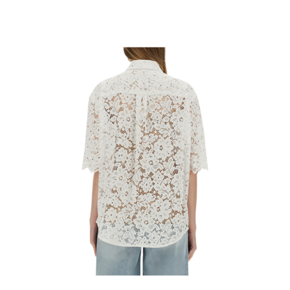 MAYFEYR - MICHAEL BY MICHAEL KORS - Floral Lace Shirt - MS540SXGTA100WHITE