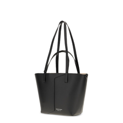 Leather Shopper Bag - Black