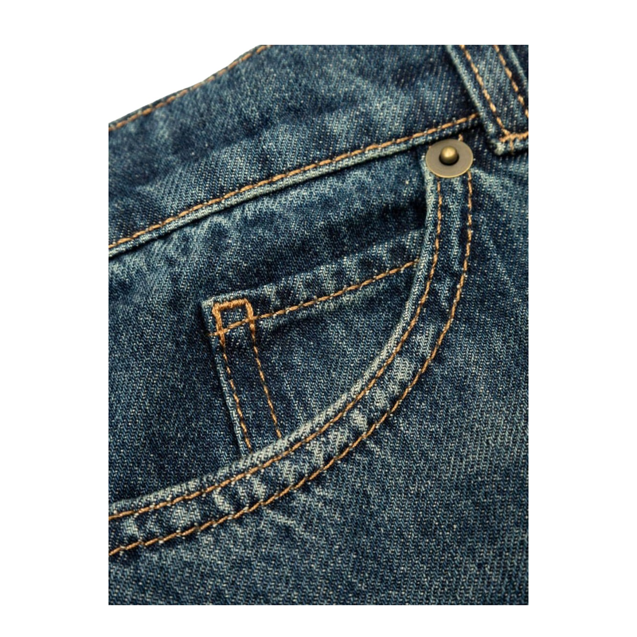 Ju Pants Eco Washed Denim Dark Blue Mix