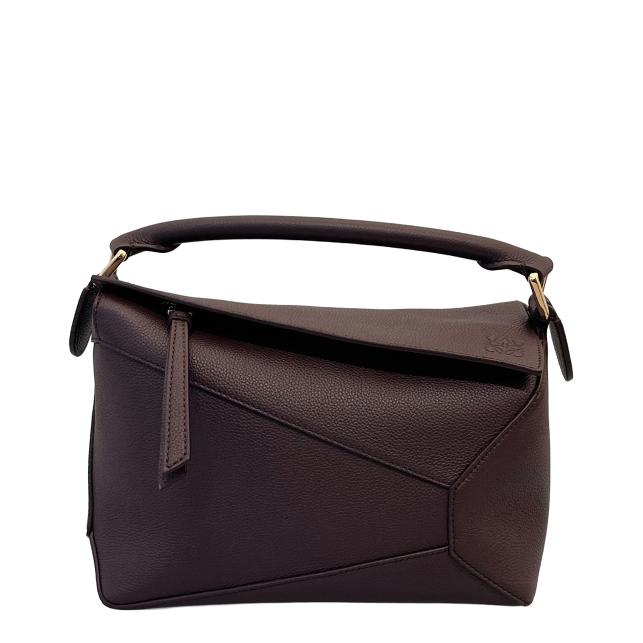 Brown Small Puzzle Edge Bag