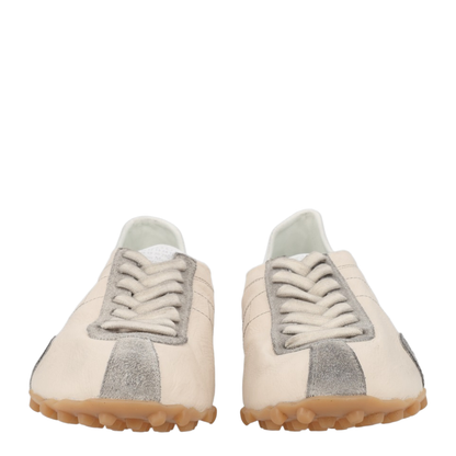 Sprinters Sneakers In Cream Leather And Vintage Suede