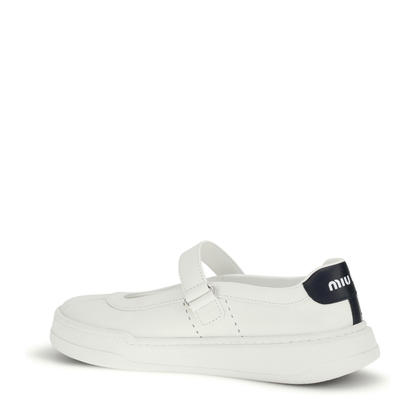 MAYFEYR - Miu Miu - Leather Ballerinas Sneakers - 5F371EF0053L7N