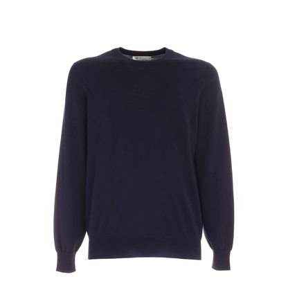 Navy Blue Cotton Sweater