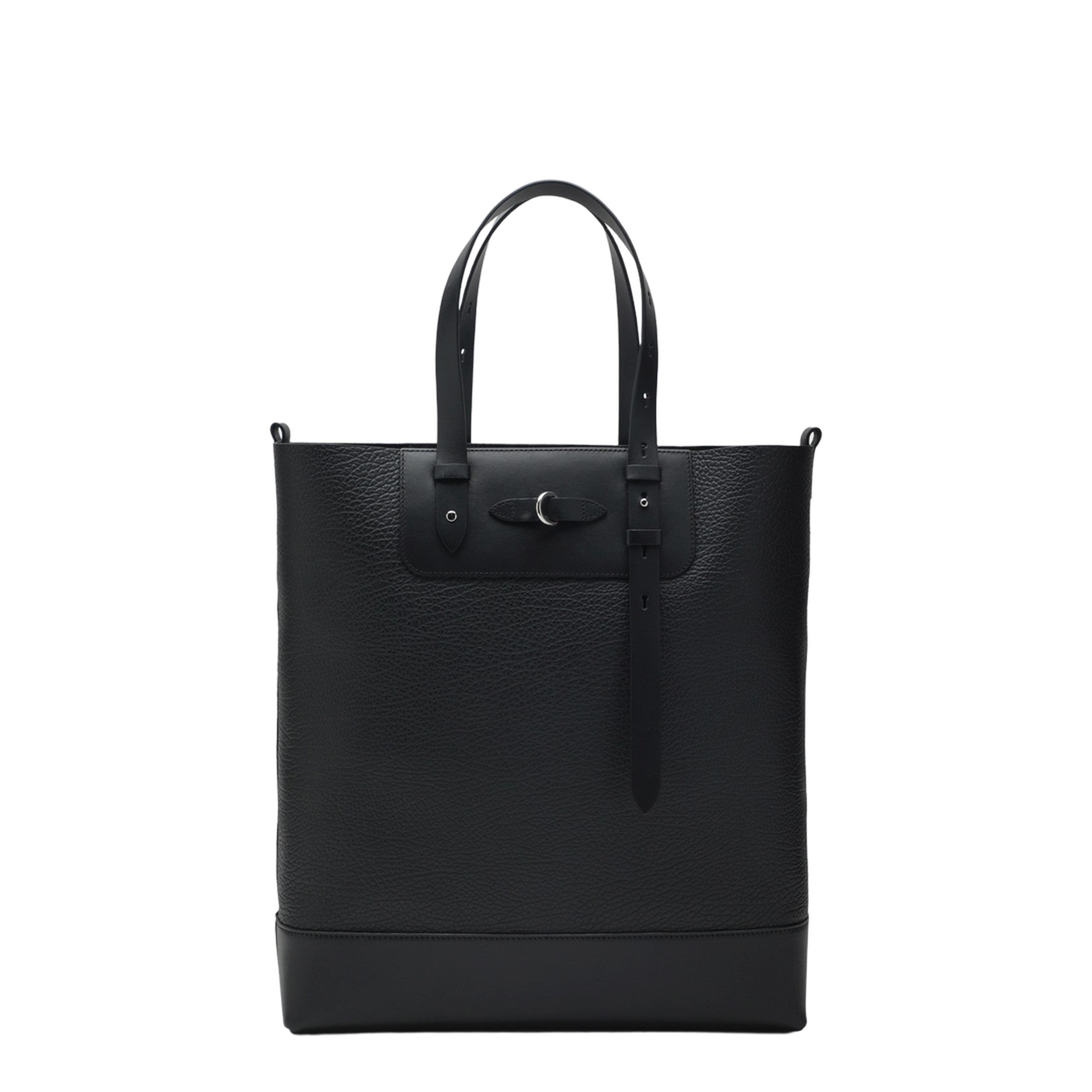 Calfskin Shopping Bag - Black