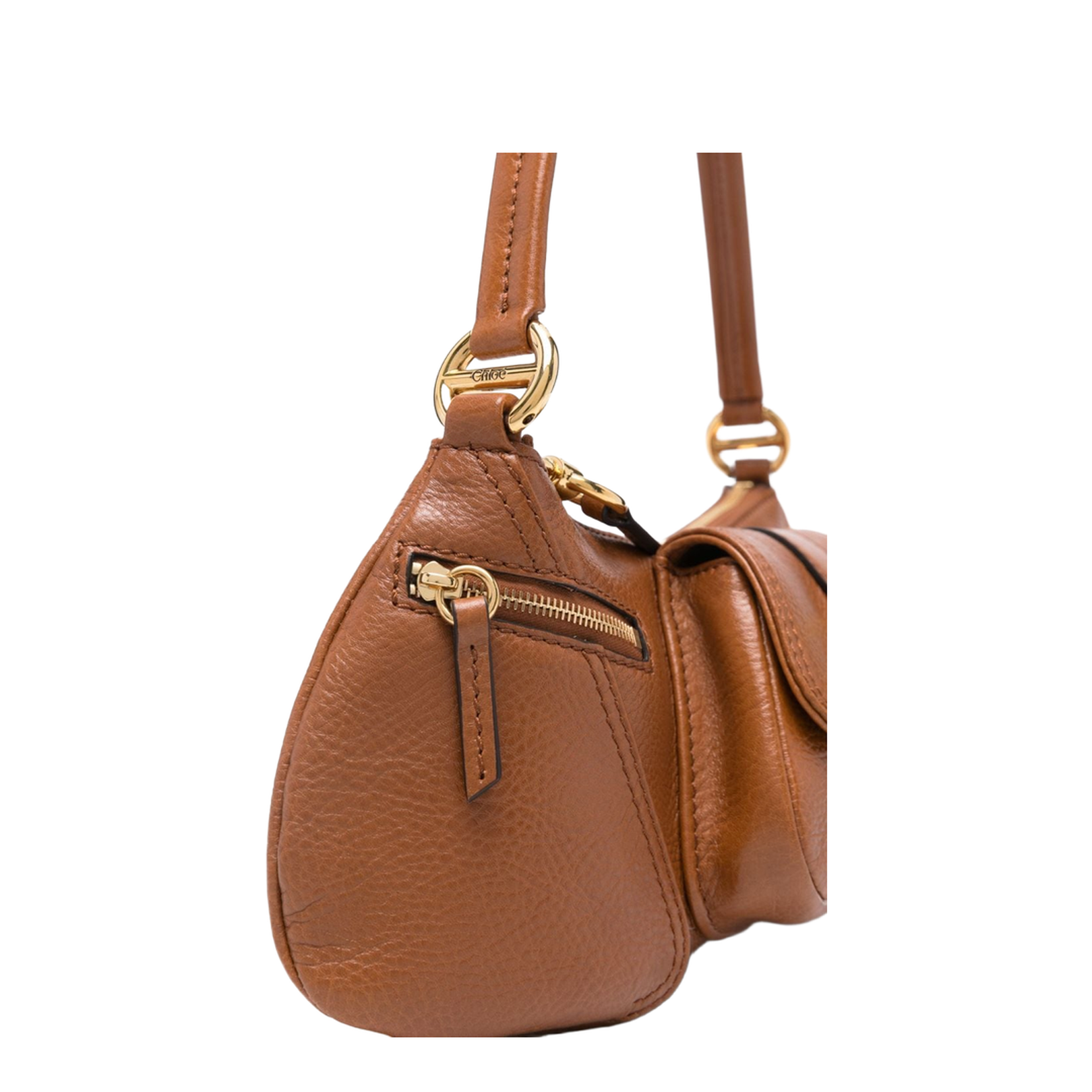 Pebbled Texture Shoulder Strap Bag