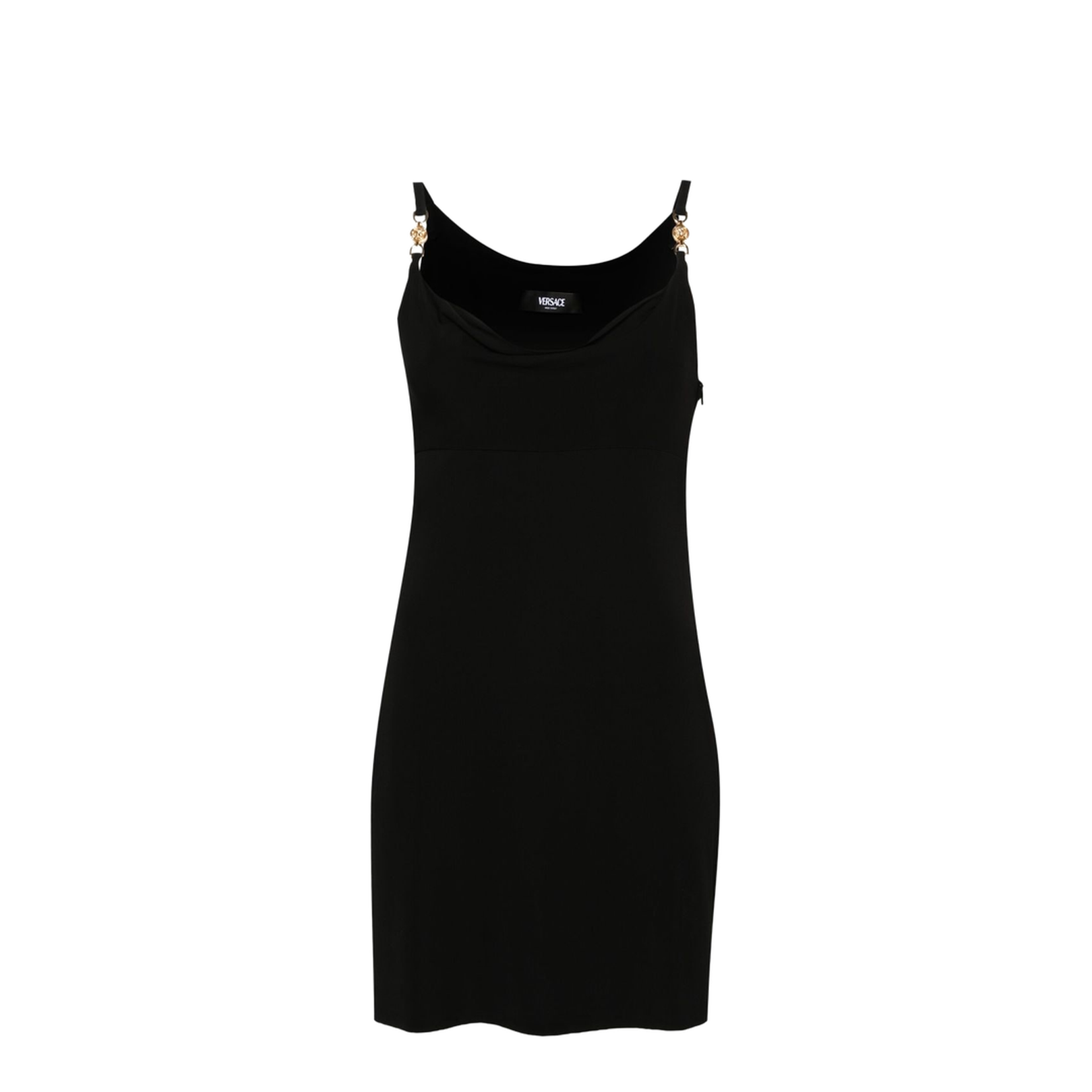 Medusa 95 La Greca Mini Dress In Black