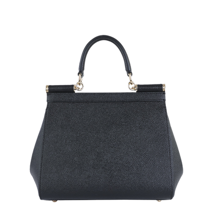 Medium Sicily Handbag in Black