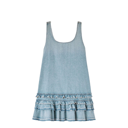 MAYFEYR - Ganni - Light Blue Dresses - A1030531565