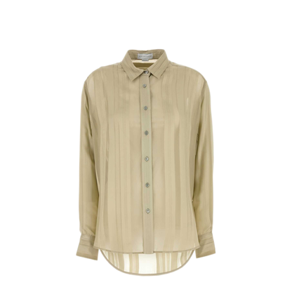 MAYFEYR - Stella Mccartney - Sheer Stripe Oversized Shirt - 6201493FJ2593410