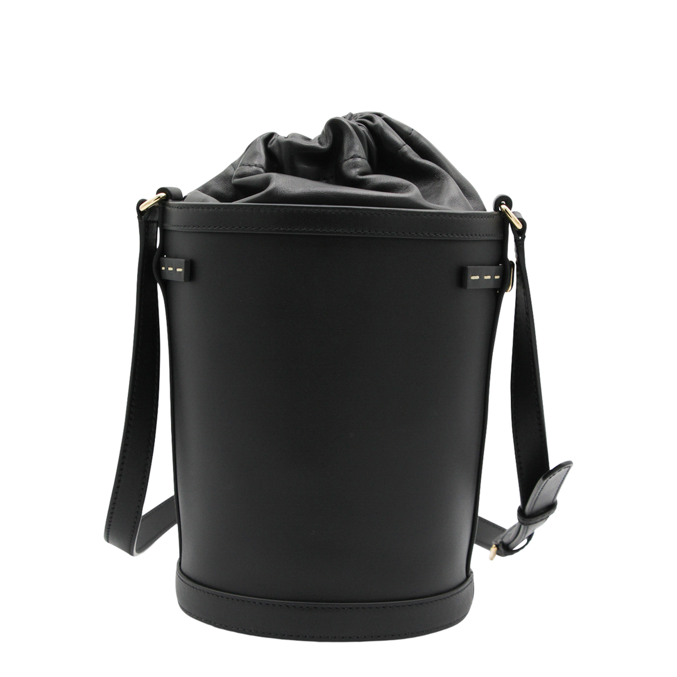 Antibes Bucket Bag Medium Leather - Black