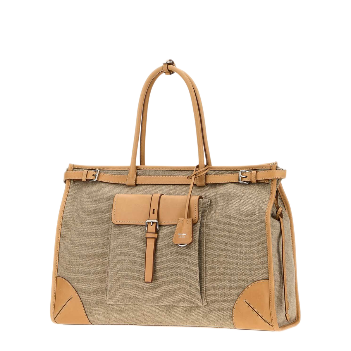 MAYFEYR - Prada - Cappuccino Canvas Bonnie Shopping Bag - 2VG128VOTOP0EF032T