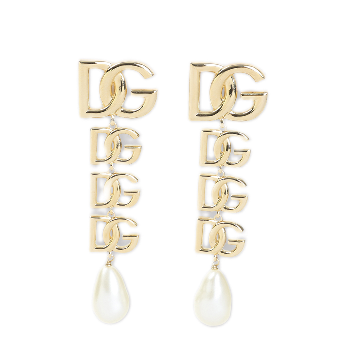 MAYFEYR - Dolce & Gabbana - Dolce Gabbana Dg Logo Pearl Clip On Earrings - WEN6P5W1111ZOO00