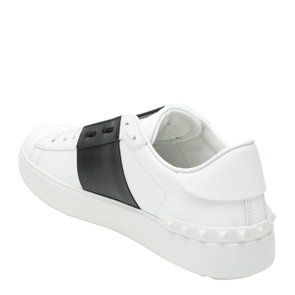MAYFEYR - Valentino - Open Sneakers In White/Black - 8Y0S0830BLUA01