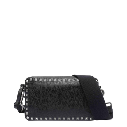 Rockstud Crossbody Bag - Black