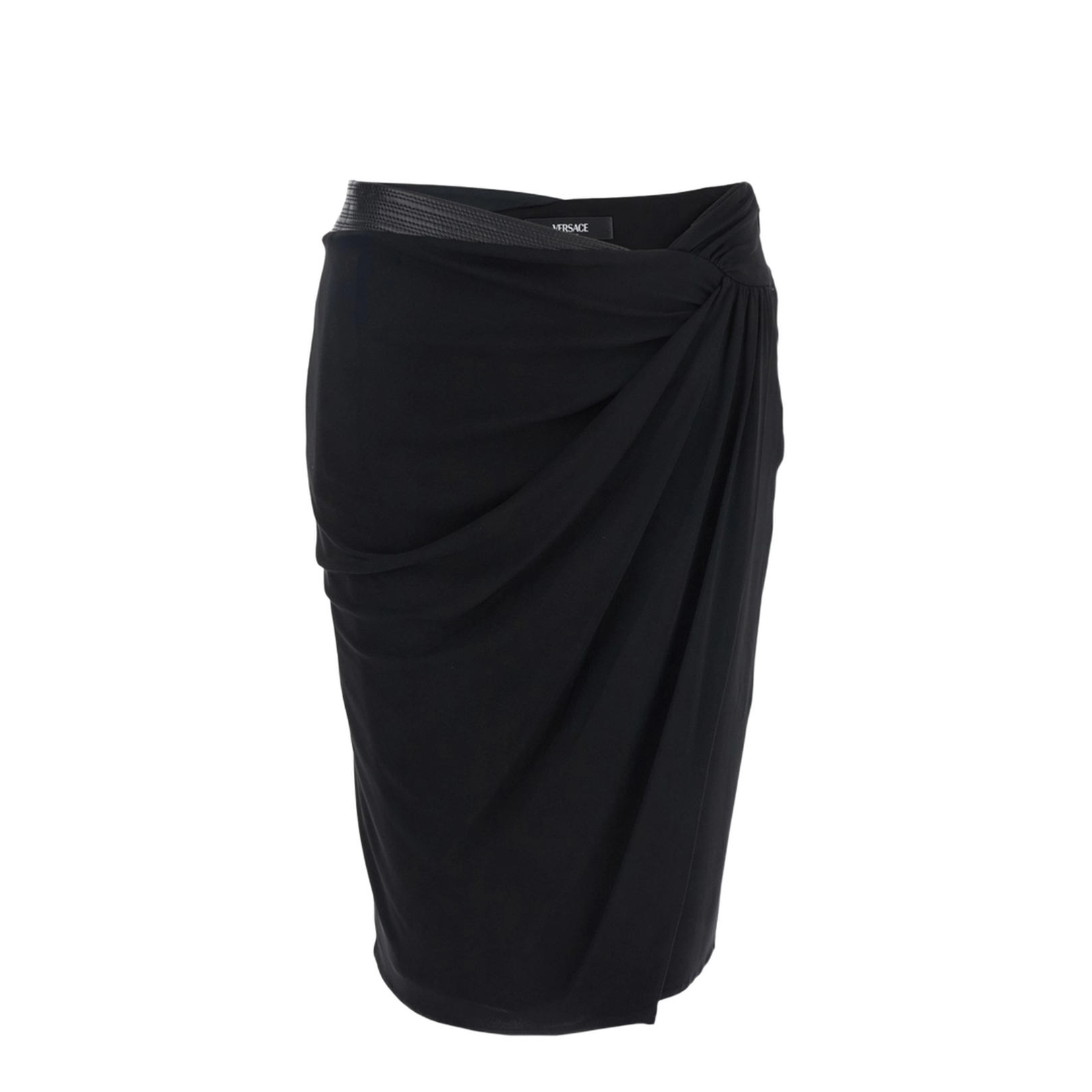 Stretch Viscose Midi Skirt