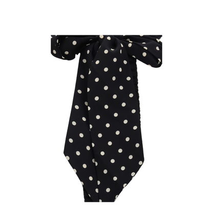 MAYFEYR - Valentino - Open Polka-Dot Bow Cardigan - 9B3KA16EABL