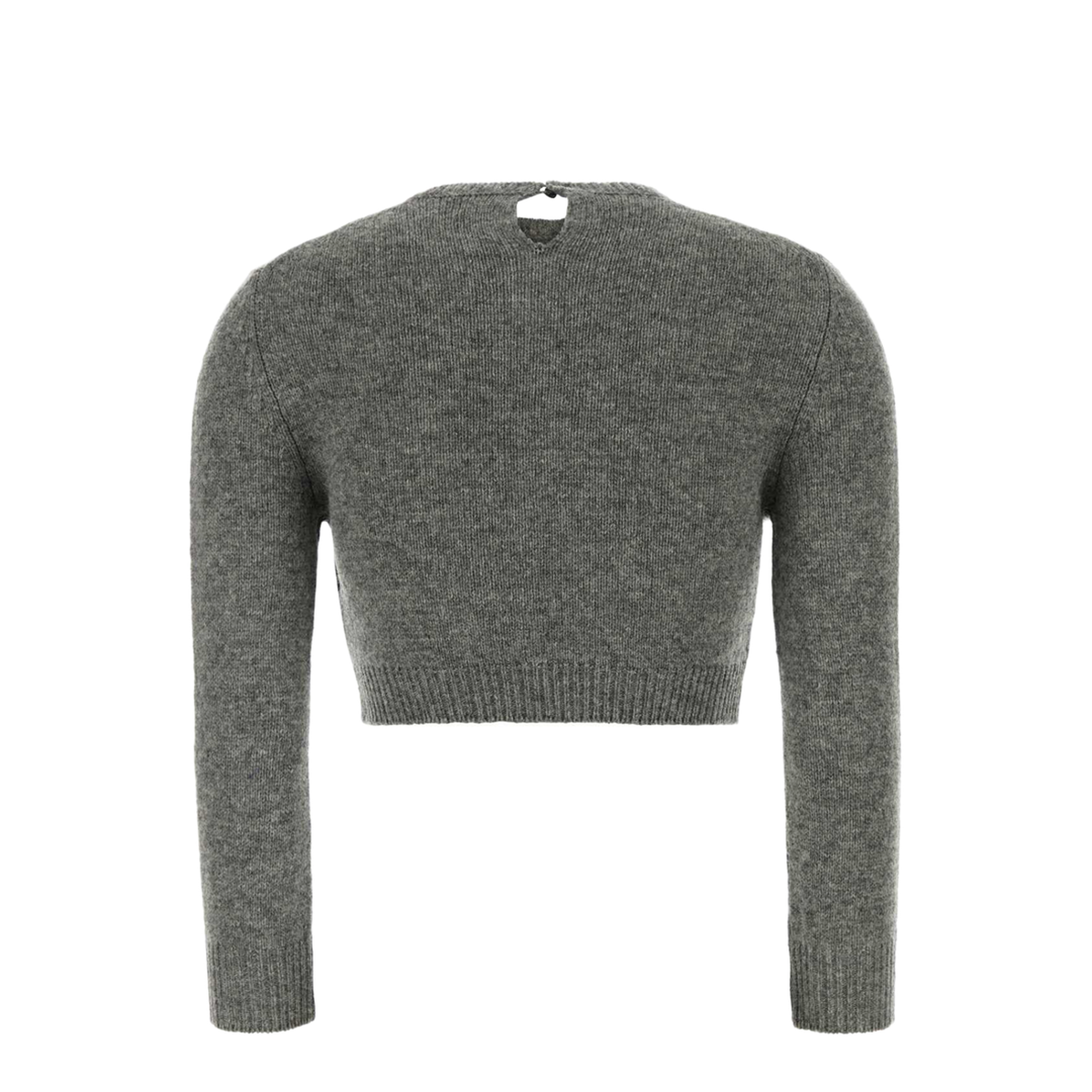 Grey Wool Blend Sweater