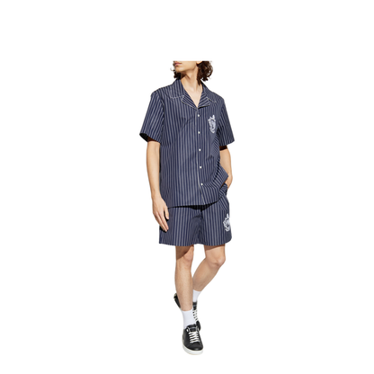 Striped Poplin Pyjama Shirt