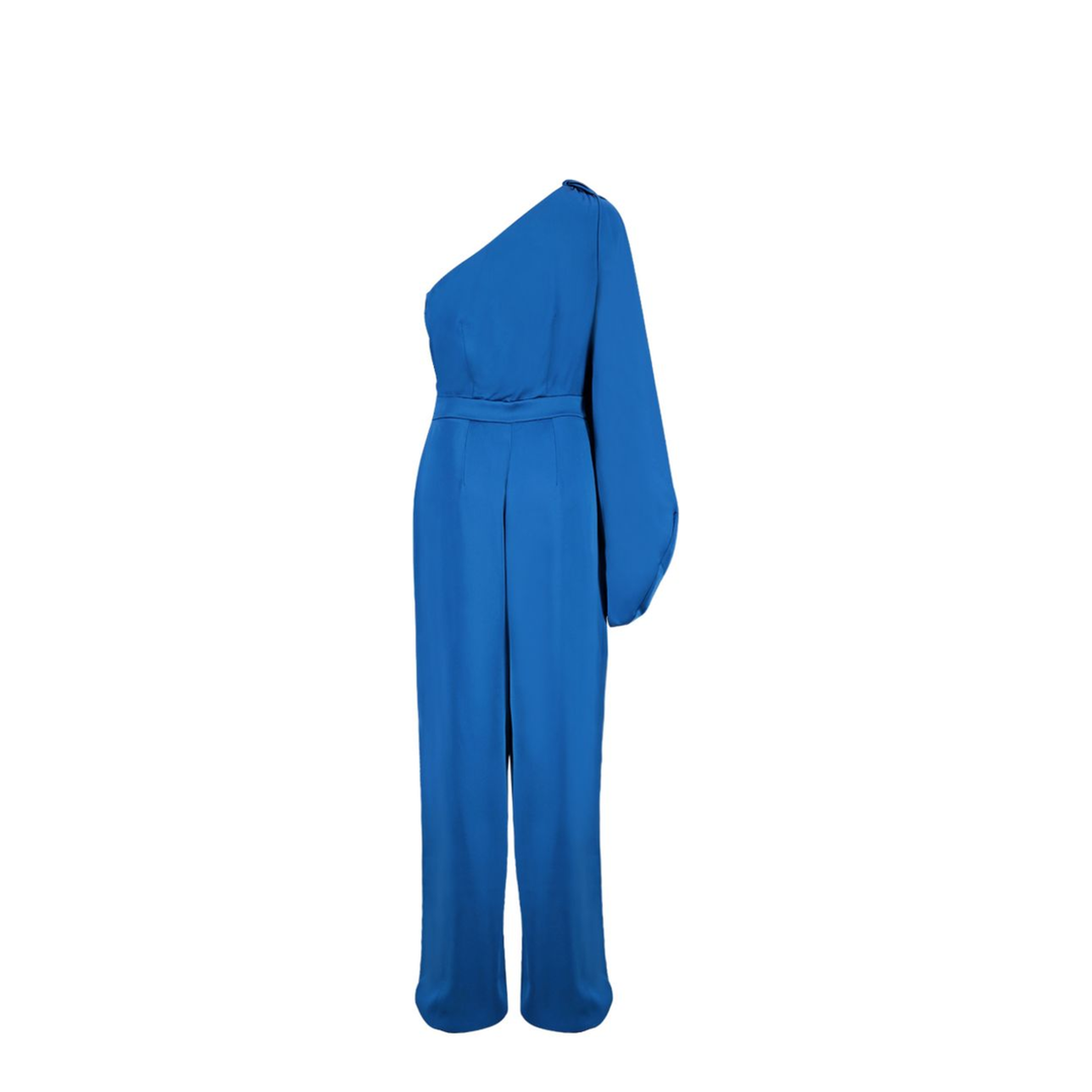 MAYFEYR - Stella Mccartney - Royal Blue Satin One Shoulder Dress - 6101123FU3024300