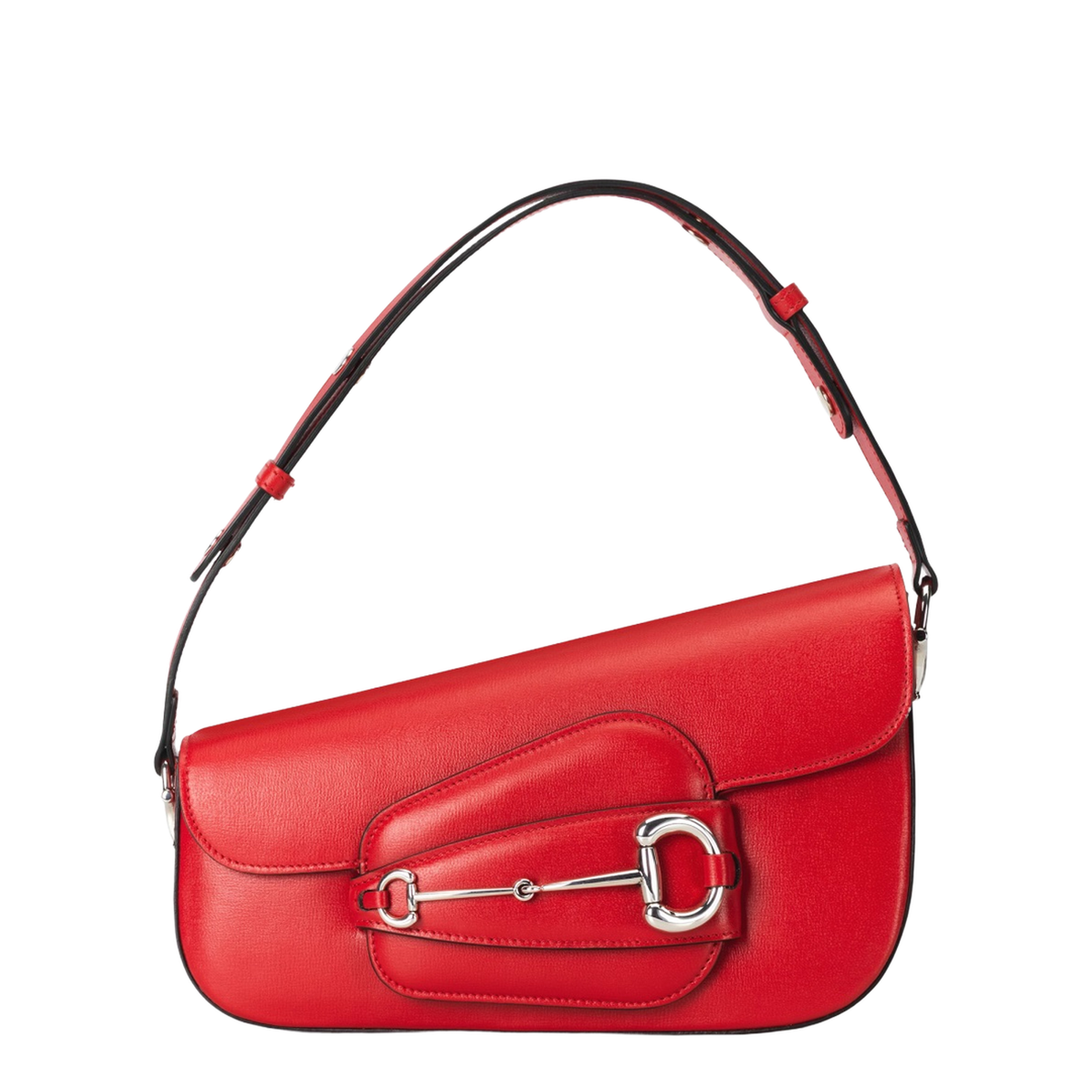 Jackie Leather Hobo Bags - Red