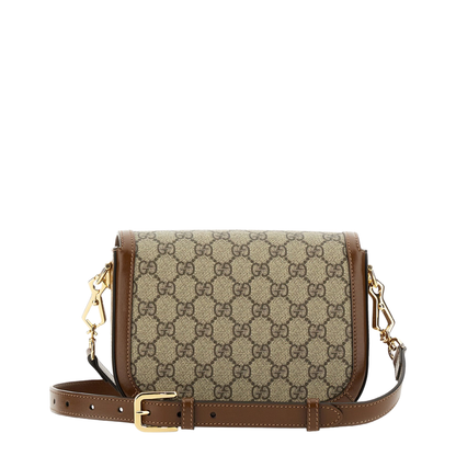 Horsebit 1955 Small Leather Shoulder Bag - Brown