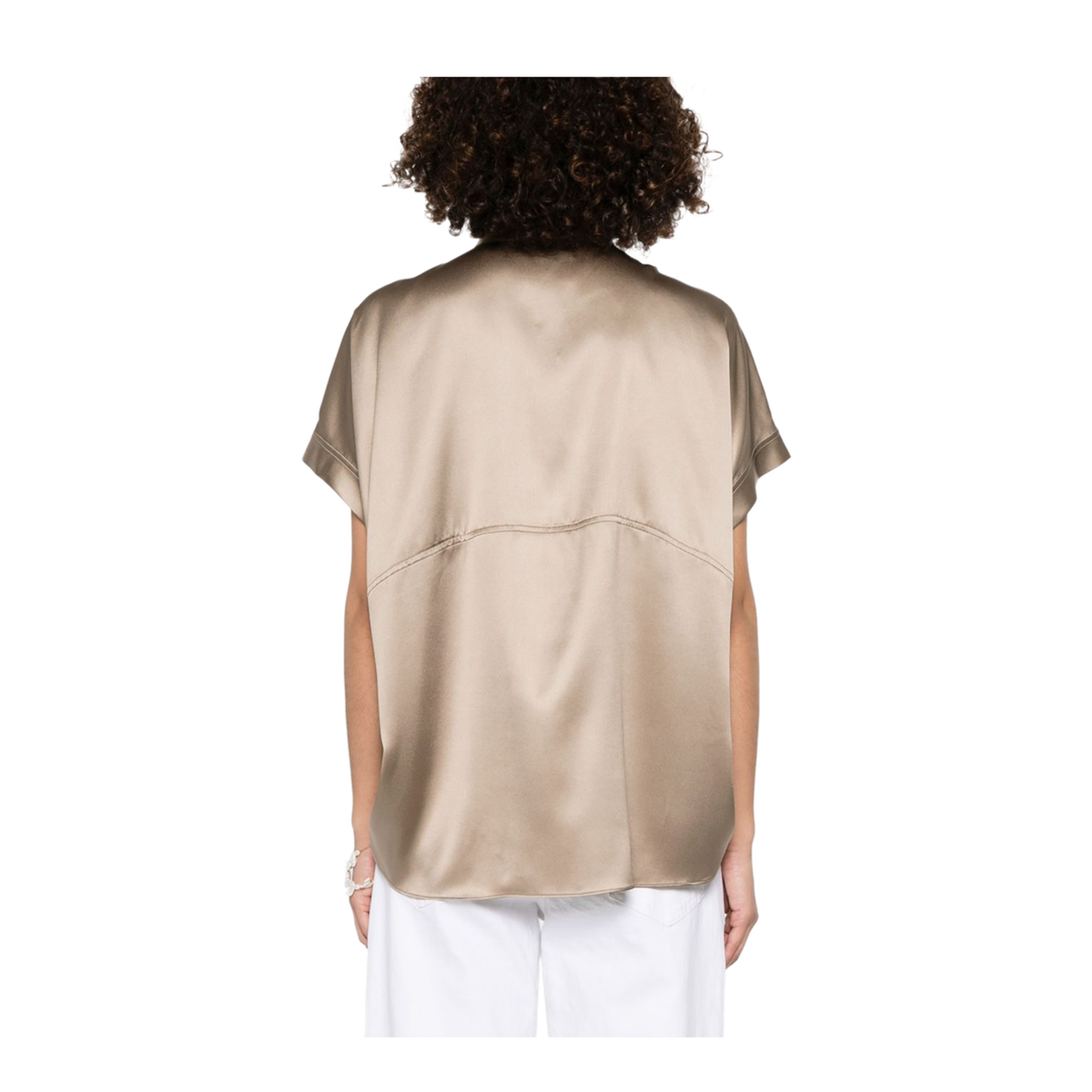 Khaki Silk Shirt