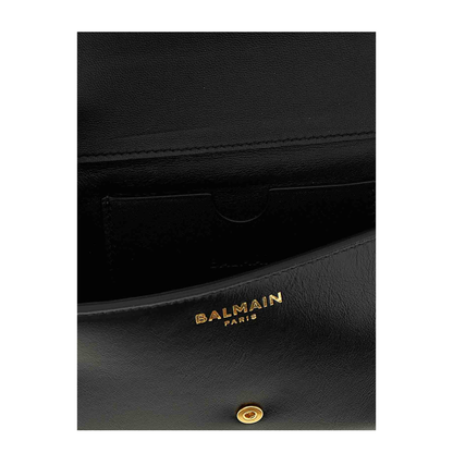 Crinkled Leather Wallet with Shuffle Chain