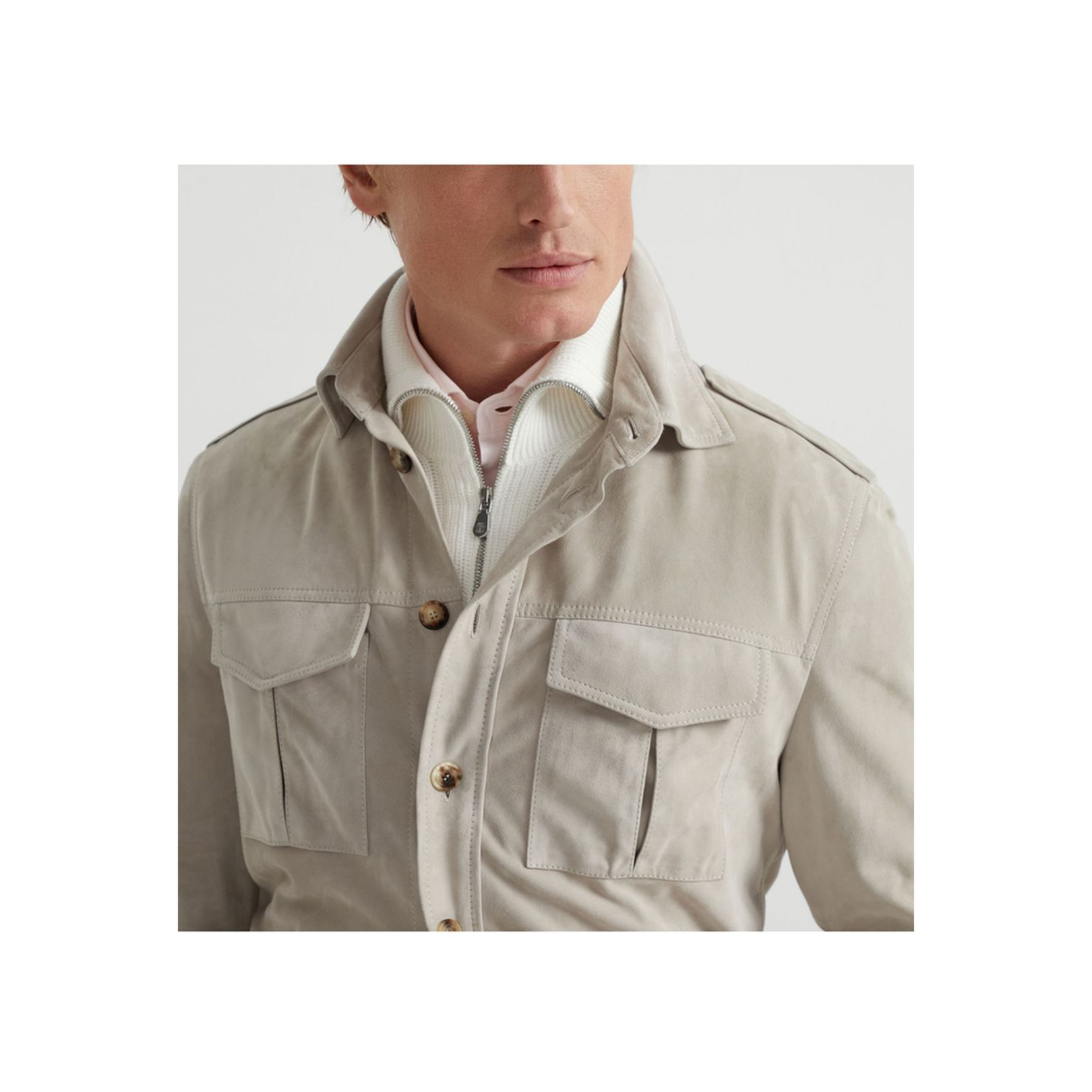 Leather Shirt Jacket