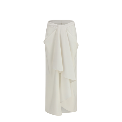 MAYFEYR - Givenchy - Long Draped Wool And Mohair Skirt - BW411U10Q0