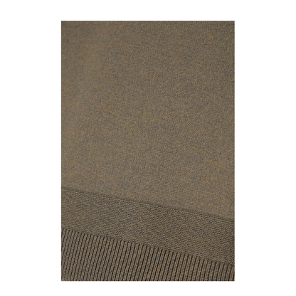 Olive Green Silk Blend Sweater