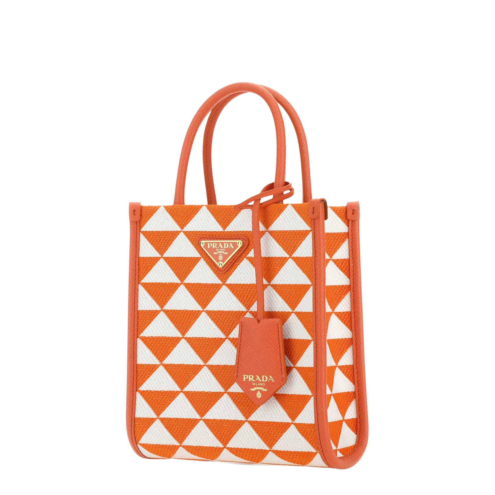 Embroidered Fabric Micro Symbole Handbag