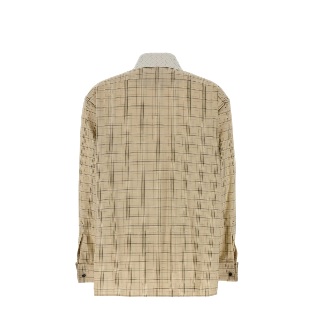 MAYFEYR - Bottega Veneta - Checked Embroidered Wool Shirt - A002QUV6NS02586