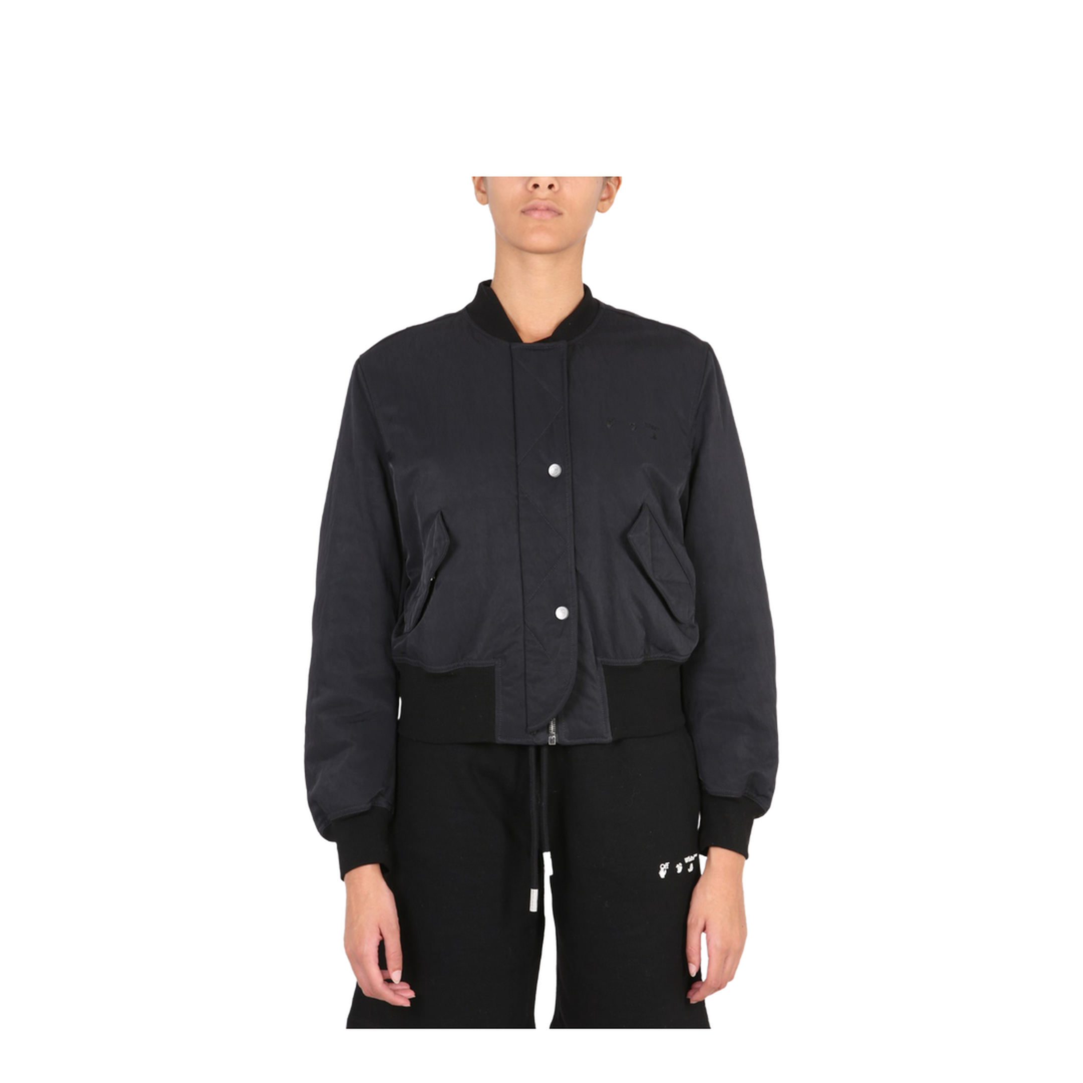 Bomber With Logo Print