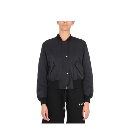 Bomber With Logo Print
