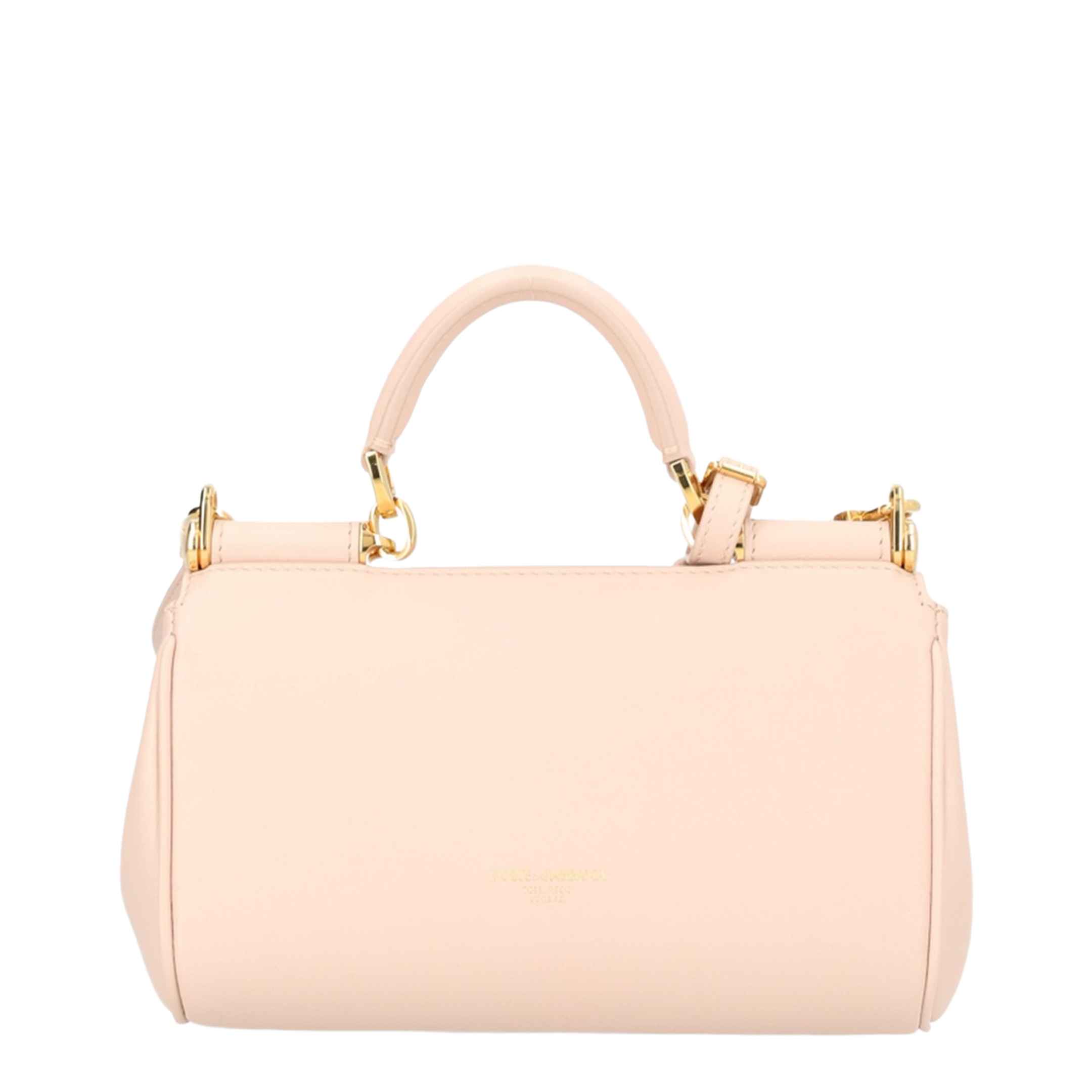 My Sicily Mini Calf Leather Top-Handle Bag - Beige