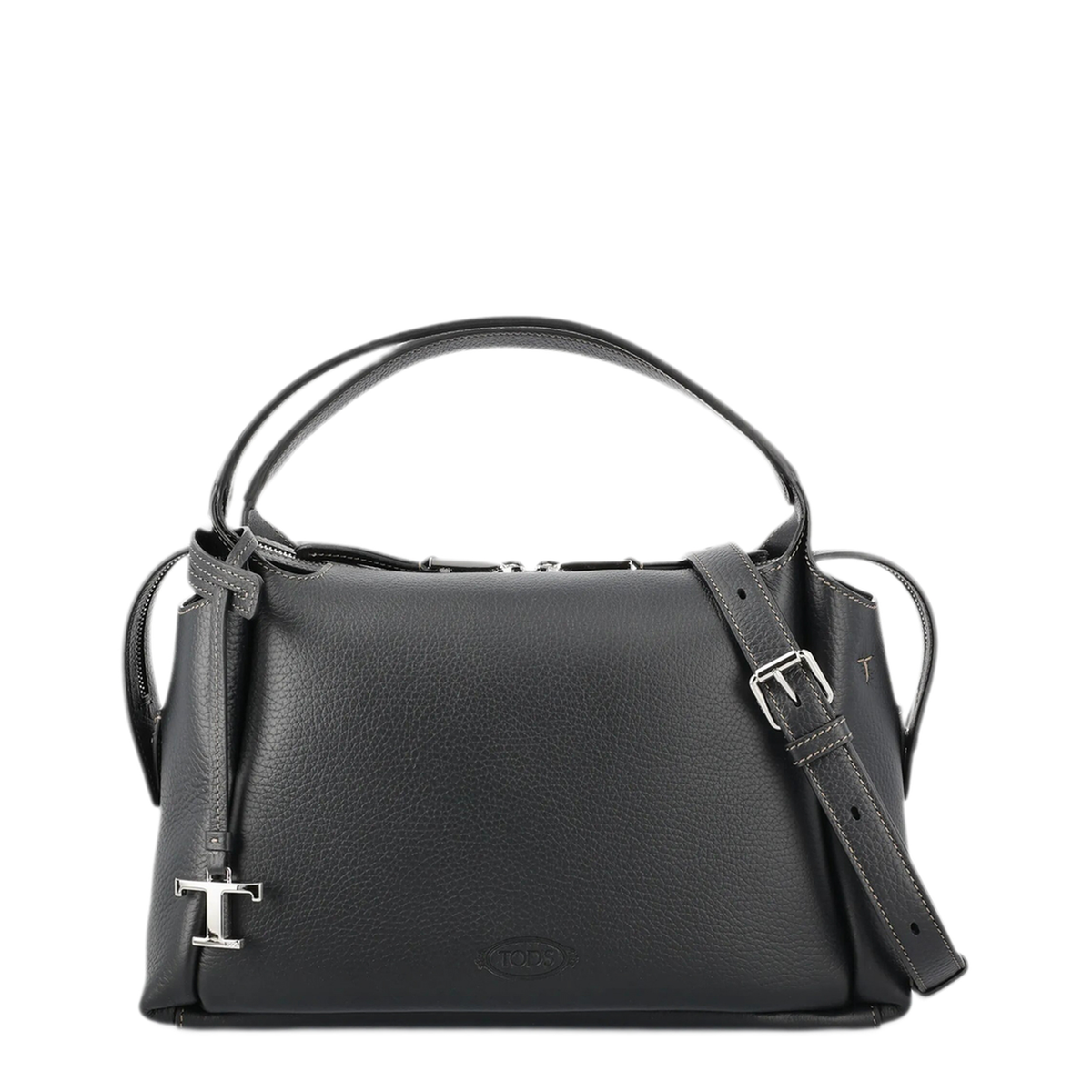 T Timeless Small Calfskin Handbag - Black
