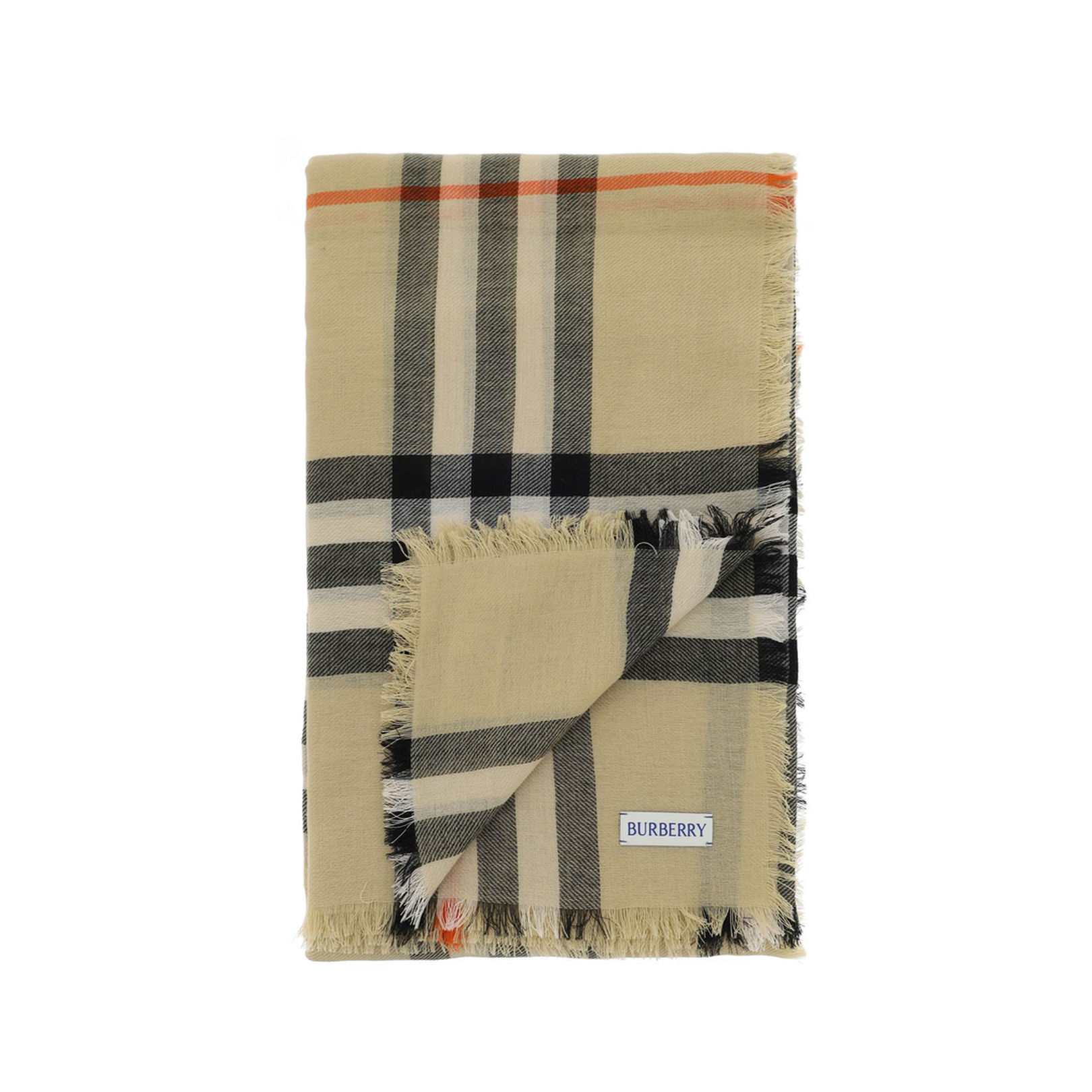 Beige Wool Scarf