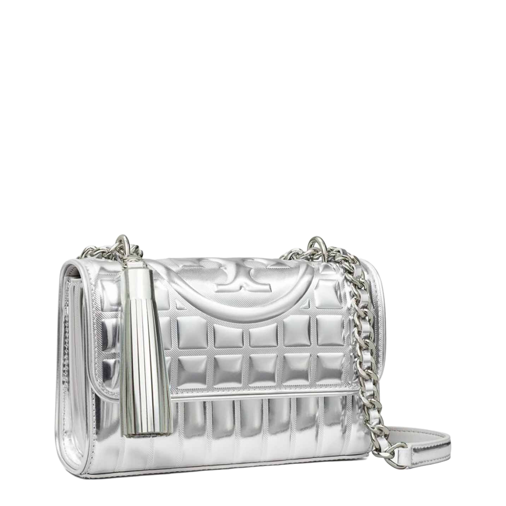 Fleming Metallic Square Quilt Small Convertible Shoulder Bag