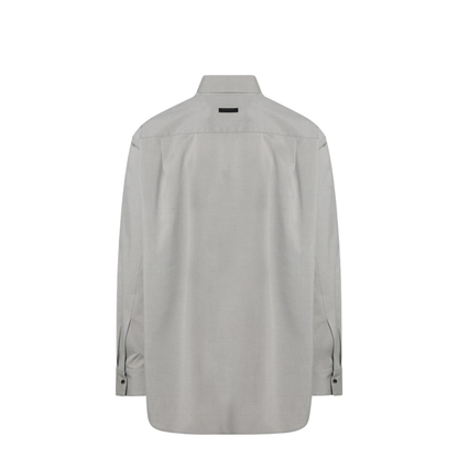 Grey Dove Grey Mélange Cotton Shirt
