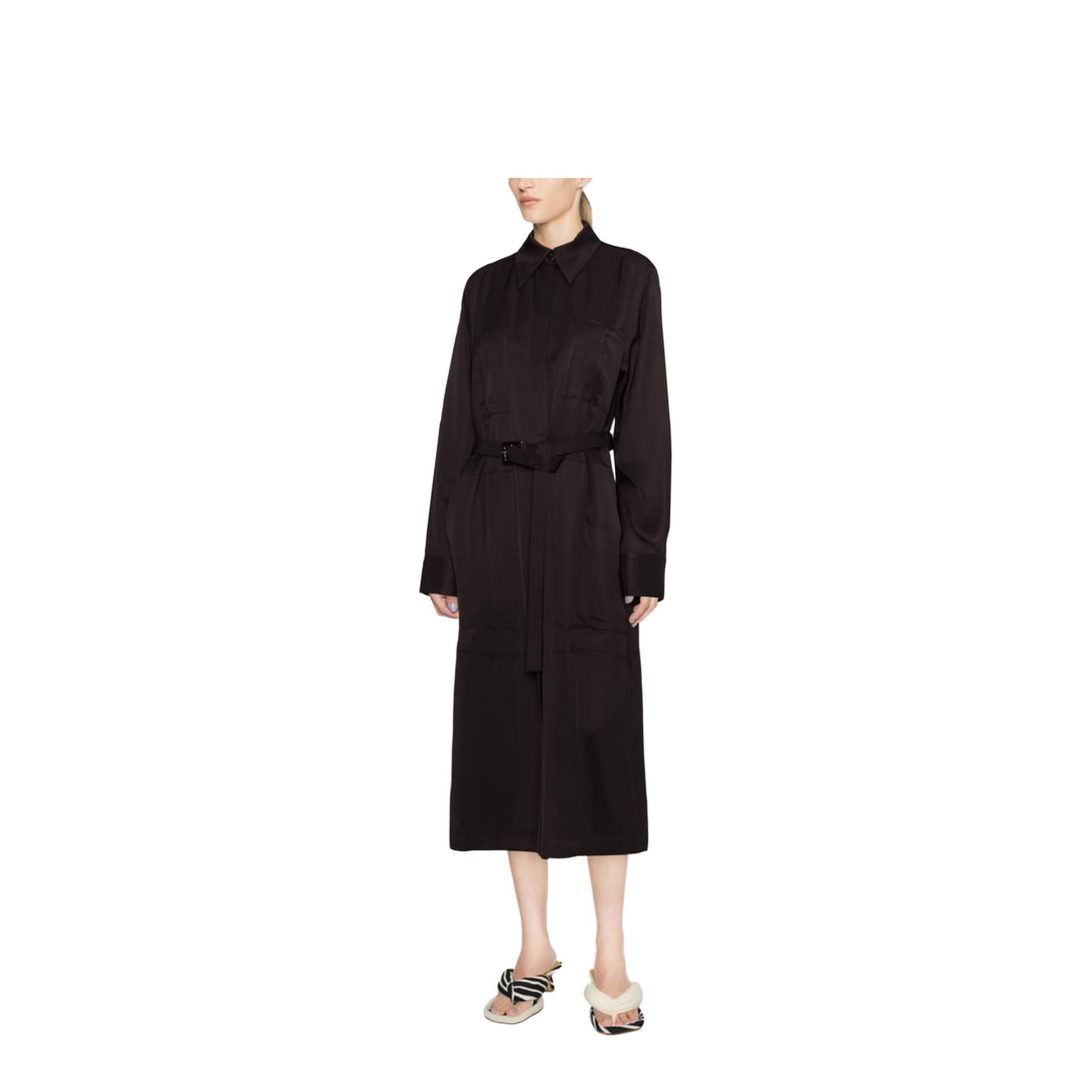 Ganache Viscose Trench Coat