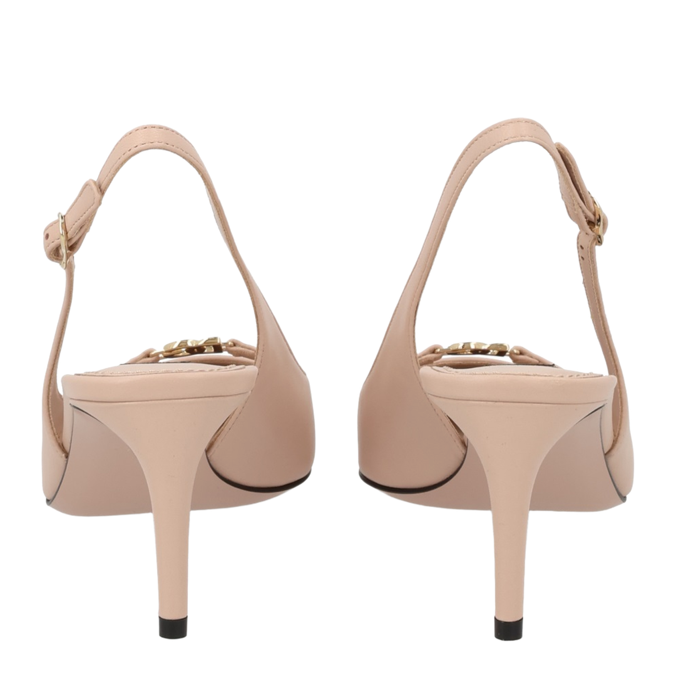 Slingback Pumps in Silk Nappa