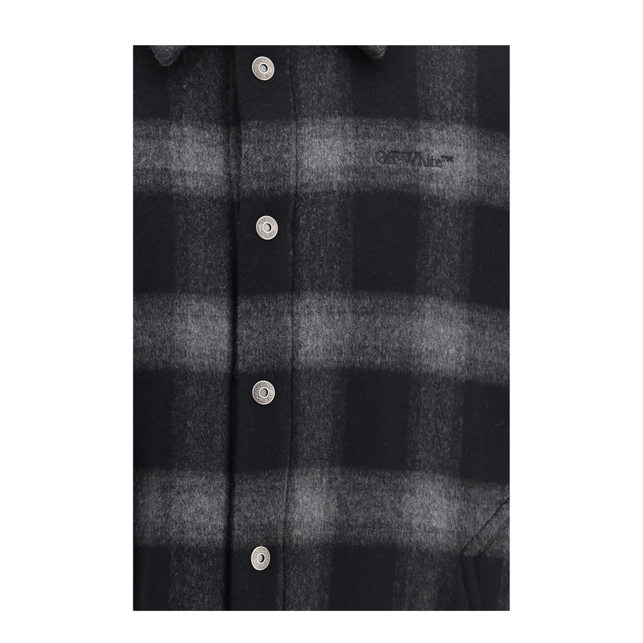 MAYFEYR - Off-White - Padded Flannel Jacket - OMER09TF26FAB00100001